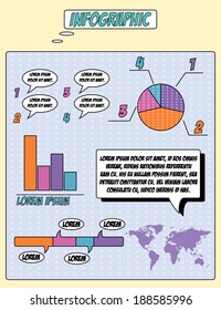 modern statistics info-graphic elements illustration vector 