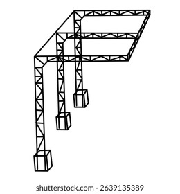 A modern steel roof structure designed as a carport extension for a residential house. The sleek black metal frame supports a transparent or polycarbonate roof, providing both shade and protection for