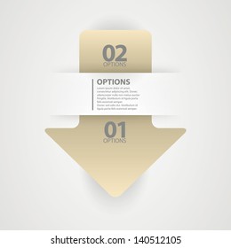 Modern step arrow design