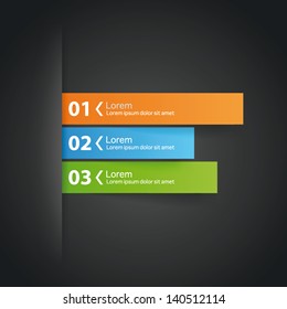 Modern step options color design template line