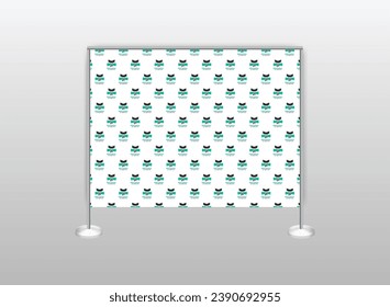 modern step and repeat banner design template