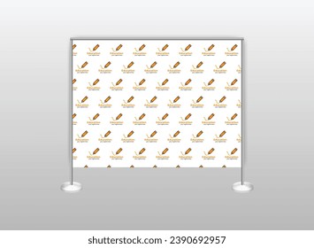 modern step and repeat banner design template