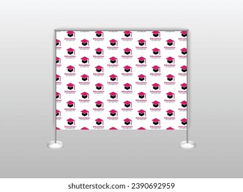modern step and repeat banner design template