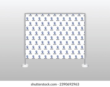 modern step and repeat banner design template