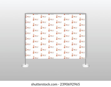 modern step and repeat banner design template