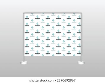 modern step and repeat banner design template