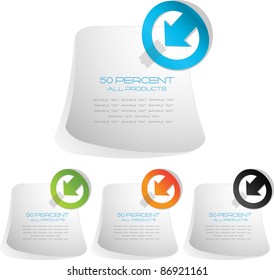 modern sticker set