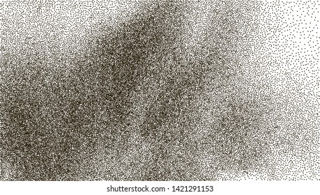 Moderno stipple señala los círculos de fondo para el diseño. Resuman la explosión. Textura monocroma vintage. Ilustración vectorial, eps10.