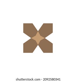 Modern Stone Star Logo Template - Vector Illustration
