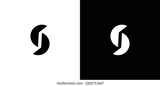 Modern and stong S initials abstract logo design