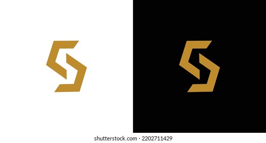 Modern and stong S initials abstract logo design 3