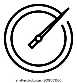 Modern stopwatch icon outline vector. Timer clock. Chronometer watch