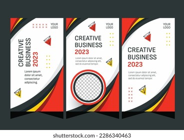 Modern story social media business marketing template design