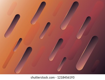 Modern straight rounded shapes on a colored background. Abstract background. Suitable for your design element and background. Vector illustration