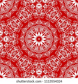 Modern strange floral ornament. Vector color mandala illustration, Designed for Web, Poster, Label and Other.