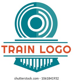 Modern streamline Train Logo