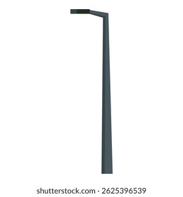 Modern street lamp standing tall, providing light to the surrounding area
