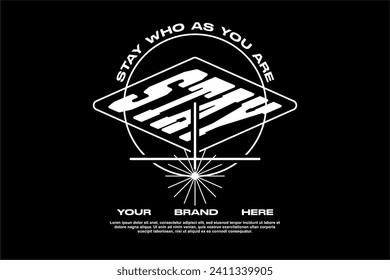 modern streetwear fashion tshirt urban design vector suitable for printing