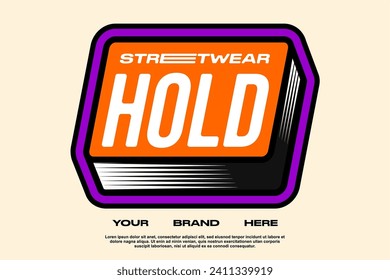 modern streetwear fashion tshirt urban design vector suitable for printing