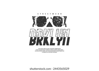 modern streetwear fashion tshirt urban design vector suitable for printing