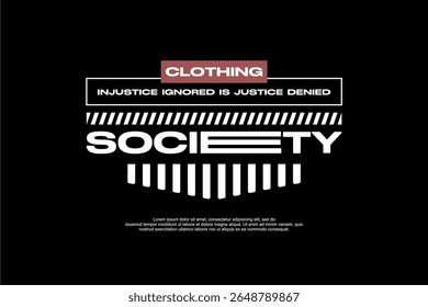 modern streetwear fashion tshirt urban design vector suitable for printing