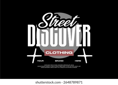 modern streetwear fashion tshirt urban design vector suitable for printing