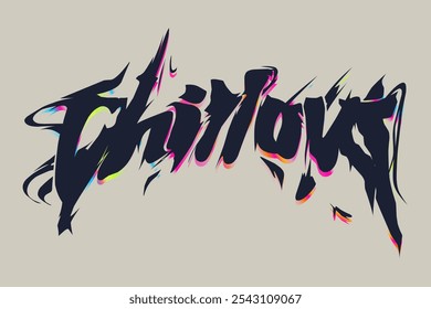 Modern streetwear graffiti typography vector illustration for graphic t-shirt printing, posters, streetwear, hoodies, and, other design creative uses