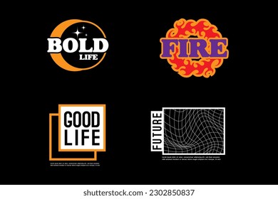Modern streetwear graphic design ideas template