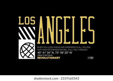 Modern streetwear graphic design t-shirt print design template