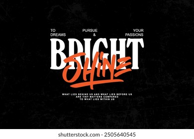 Modern streetwear graphic design t-shirt print design template