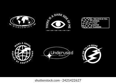 Modern streetwear graphic for t-shirt prints template design
