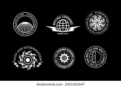 Modern streetwear graphic for t-shirt prints template design