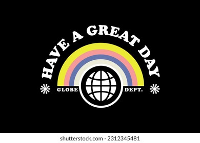 Modern streetwear great day graphic design ideas template