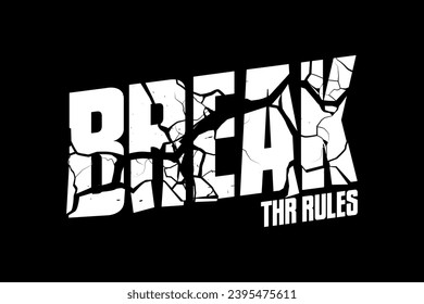Modern streetwear quotes graphic tee design template