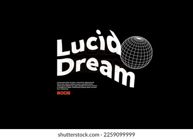 Modern streetwear vector  design fashion element suitable for print