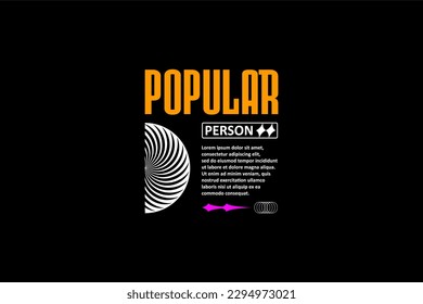 modern streetwear vector elements suitable for printing