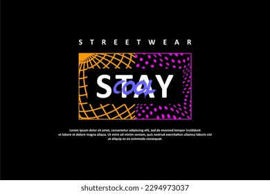 modern streetwear vector elements suitable for printing