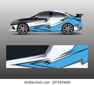 modern stripe for racing car wrap, sticker, and design vector.