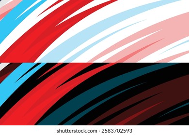 modern stripe for racing car wrap, sticker, and decal design vector EPS 10