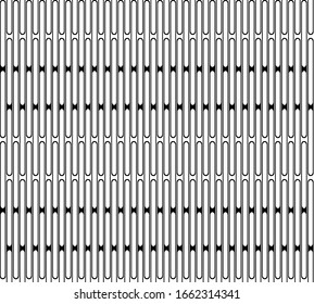 Modern Stripe seamless pattern with Black and white colors vertical parallel stripes.Vector abstract background.