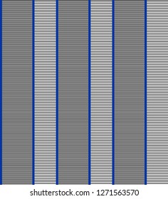 Modern stripe seamless pattern with black,blue and white colors parallel stripes.Vector background.
