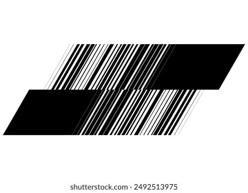 Modern striped pattern of thin lines. black on white background. Trendy vector background with place for text. strip