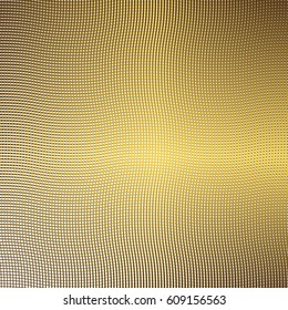 Modern striped surface lines, gold waves with halftone effect