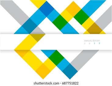modern striped vector annual report cover design