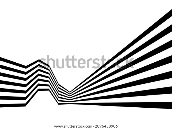 Modern striped\
vector pattern of broken parallel black lines on a white\
background. Abstract vector\
background