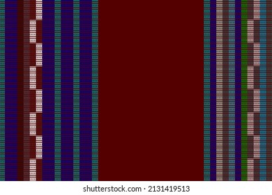 Modern stripes design for pattern and texture of Thai fabric for design clothes or printing work stylish isolated on background. Motif work design for fashin clothes.