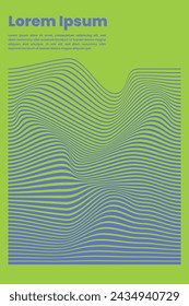 Diseño de plantilla de línea de rayas modernas. para presentación, revistas, pósters . Vector EPS 10