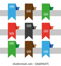 Modern strips infographics 10 options banner for business processes, workflow, diagram, flowcharts