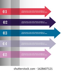 Modern strips infographics 10 options banner for business processes, workflow, diagram, flowcharts