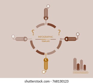Modern strips infographics different options banner for business processes, workflow, diagram, flowcharts